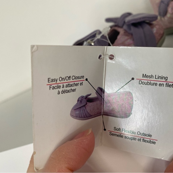 Wee Walkers Roberta Pink & Purple Sequinned Size 2 Baby Shoes - Picture 11 of 12